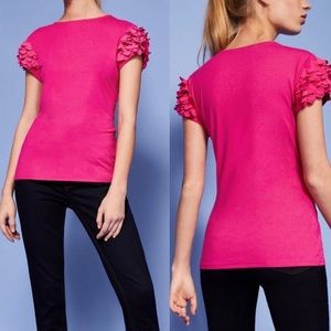 Ted Baker “Blere” Floral Applique Sleeve Tee
